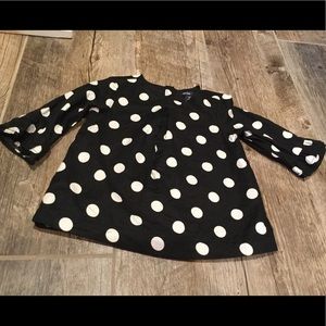 BabyGap 2T polka dot belle sleeve too